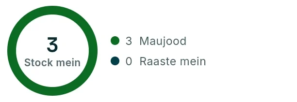The stock count in KulHisab: 3 in stock